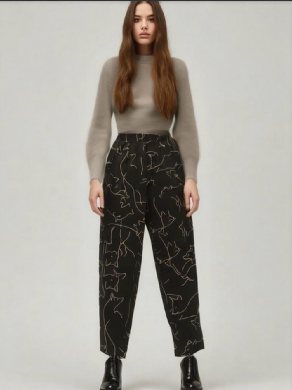 Aritzia Animal Print Trouser